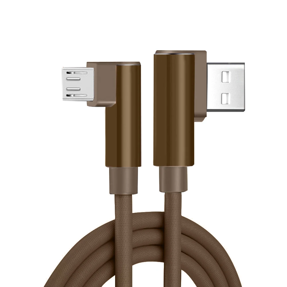 Micro USB Brown 1 м 2.1A быстрый USB кабель type C Быстрый Android кабель для зарядки и передачи данных кабель для зарядки мобильного телефона кабель для передачи данных - Цвет: Micro USB Brown