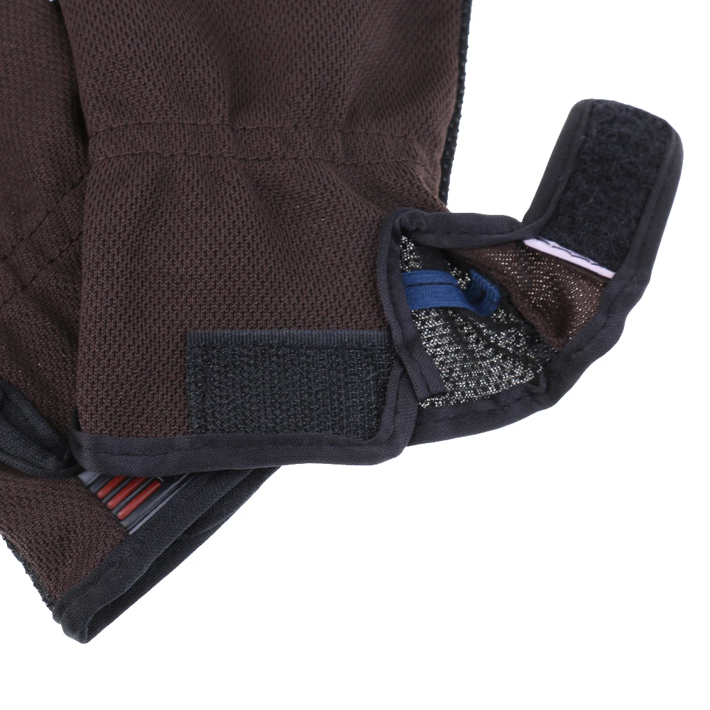 1 Pair Anti Slip 3 Low Cut Finger Fishing Gloves With Adjustable Wrist Strap Fishing Gloves for Fishing Camping 