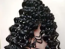 Mechones de pelo humano Remy con Perla Negra y ondas profundas, mechones de 30 pulgadas con cierre, 3 mechones