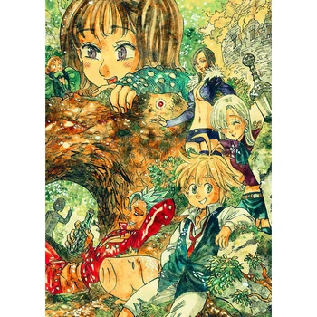 

Cross Stitch Painting 5D The Seven Deadly Sins Diamond Home Decor Picture Japanese Anime Embroidery Art Sticker Full Round Drill