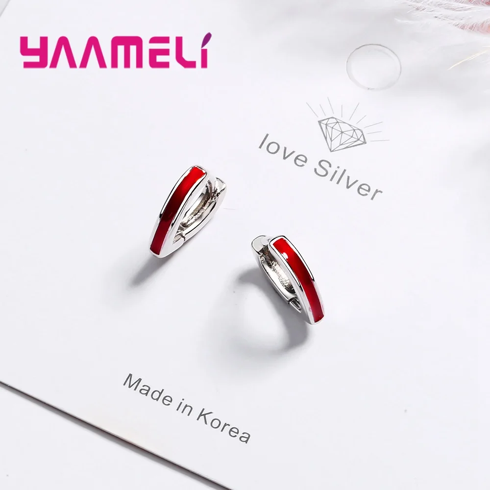 Изысканные 925 пробы серебряные женские серьги-петли для влюбленных подарок на день Святого Валентина серьги в форме сердца Серьги Brincos Ювелирные изделия высокого качества