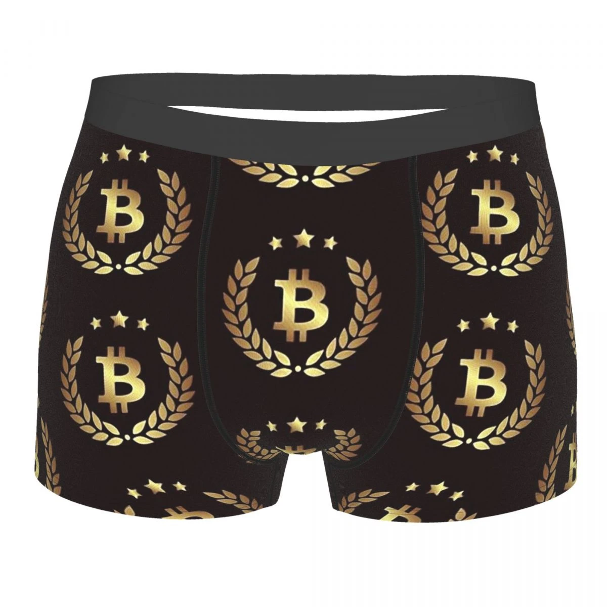 Bitcoin BTC Mining Bit Coin King Underpants Homme Panties Man Underwear Ventilate Shorts Boxer Briefs boxers with pockets