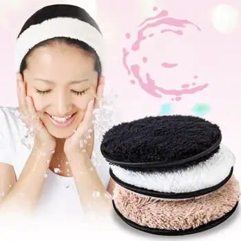 

3 Colors Makeup Remover Puff Double-sided Microfiber Suede Soft Sponge Multifunction Face Deep Clean Wrinkle Beauty Makeup Puff
