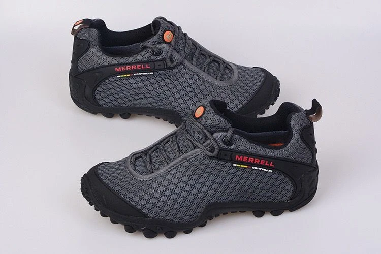 Merrell Original Men Breathable Camping Outdoor Non-slip Sport Mesh Hiking Shoes For Male Wear-Resistant Climbing Sneakers 39-44