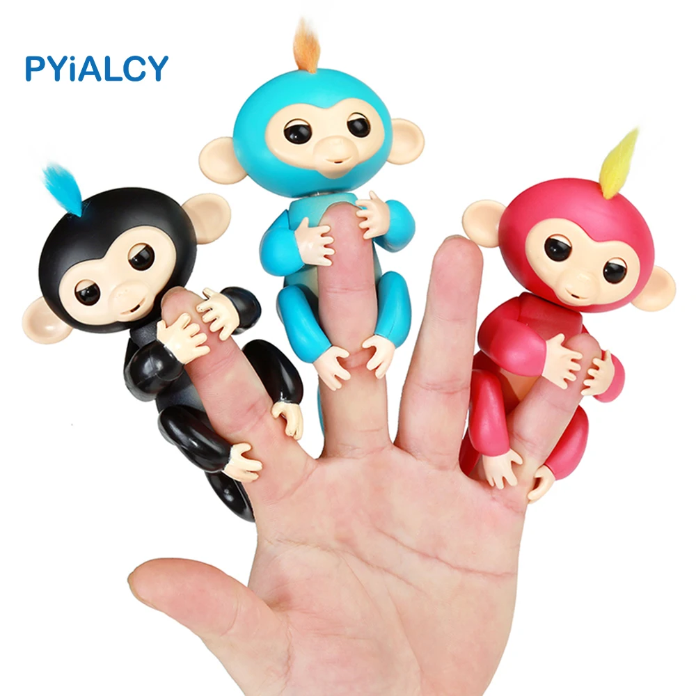 Finger Baby Monkey Electronic Pets Action Figure Fingertip Smart Monkey Interactive Toy Children Holiday Gift Stess Reliever