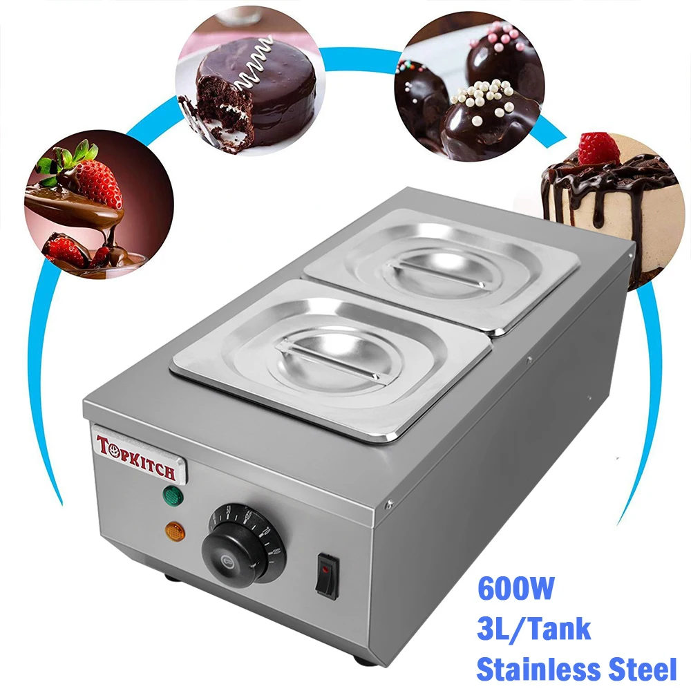 Chocolate Tempering Machine Melting Pot Electric Auto Heater Liquid Warmer Stainless Steel 6L Capacity 2 Tanks 220V | Дом и сад