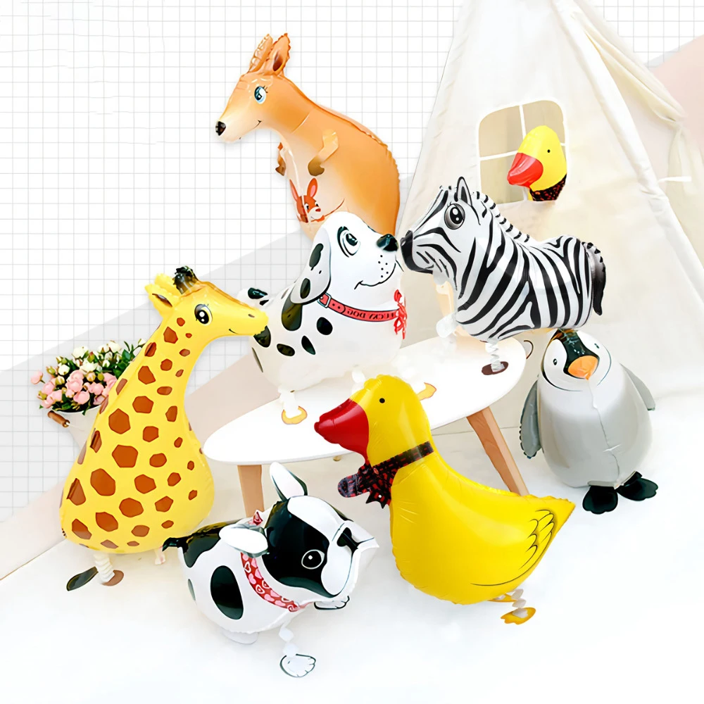 

1PCS Jungle Party Walking Animal Balloons Animal Ballons Safari Party Helium Walking Baloons Birthday Party Decorations Kids