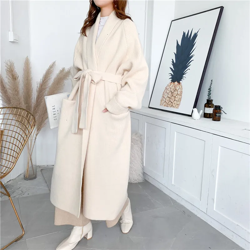 2020 Alpaca Knit Cardigan Jacket Women Autumn And