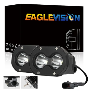 

2pcs 60W LED Work Light Car A Pillar Offroad Motorcycle Headlight Driving Lamps for Outdoor Personal Car Decoration