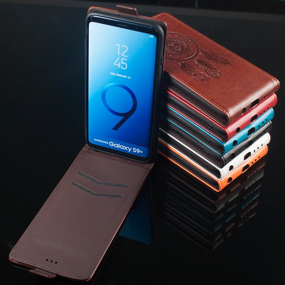 S6 S7 S8 S9 Plus Case Holder for Samsung Galaxy A10 A20 A3 A7 A6 A8 A9 2018 A51 A71 Note 8 9 Phone Flip Leather Cover shell | Мобильные