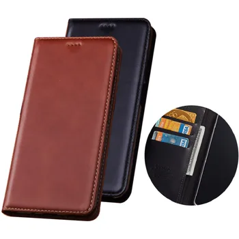 

Cowhide Leather Wallet Card Holder Book Case For Asus ZenFone 4 ZE554KL/Asus ZenFone 3 Zoom ZE553KL Phone Cover Holster Funda