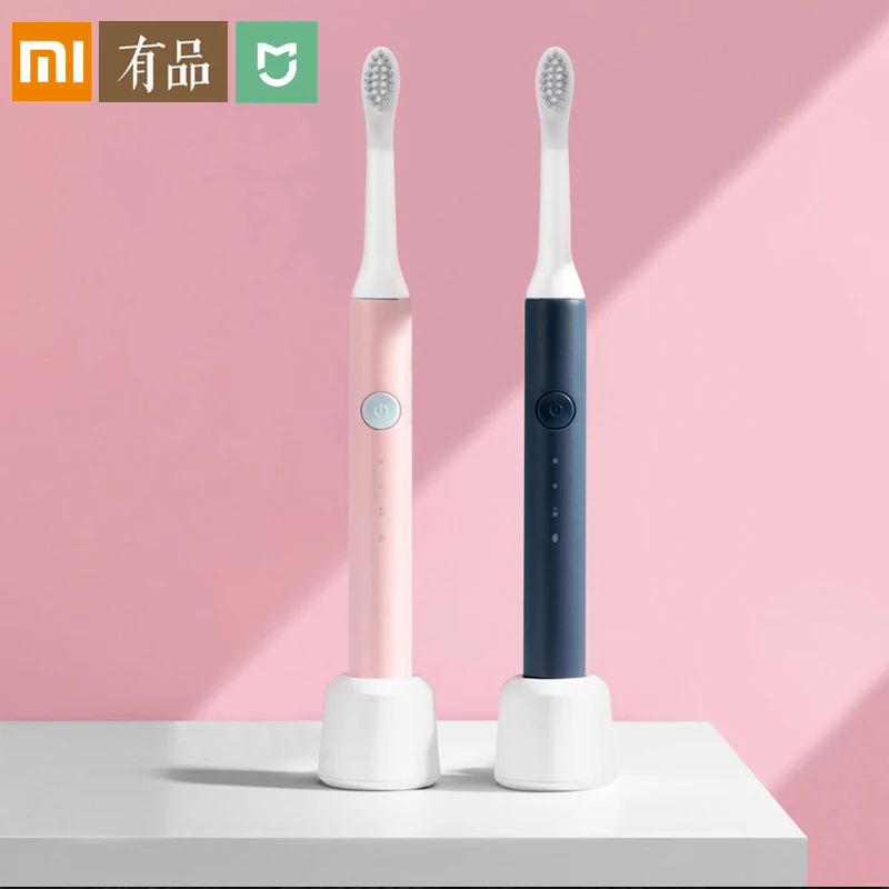 Зубная щетка Xiaomi звуковая электрическая беспроводная перезаряжаемая 5 насадок
