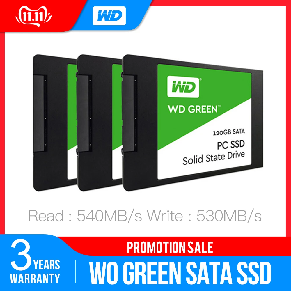  Western Digital WD SSD GRÜN PC 120GB 240GB 480GB Interne Solid State Drive Sabit Festplatte SATA3 6