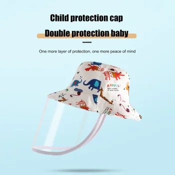 

Child Bucket Hat Anti-Dust And Fog Hat Protection against saliva in the air Parent-Child Hat Fisherman Outdoor Protective Cover