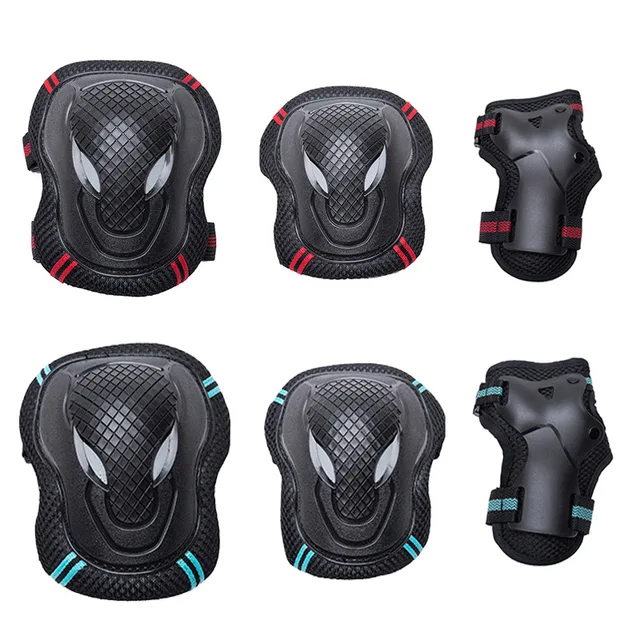 US $11.99 Roller Skating Protective Gear Kneecap Wrist Set Adults Roller Skates Tauren Wolf Face Protective C