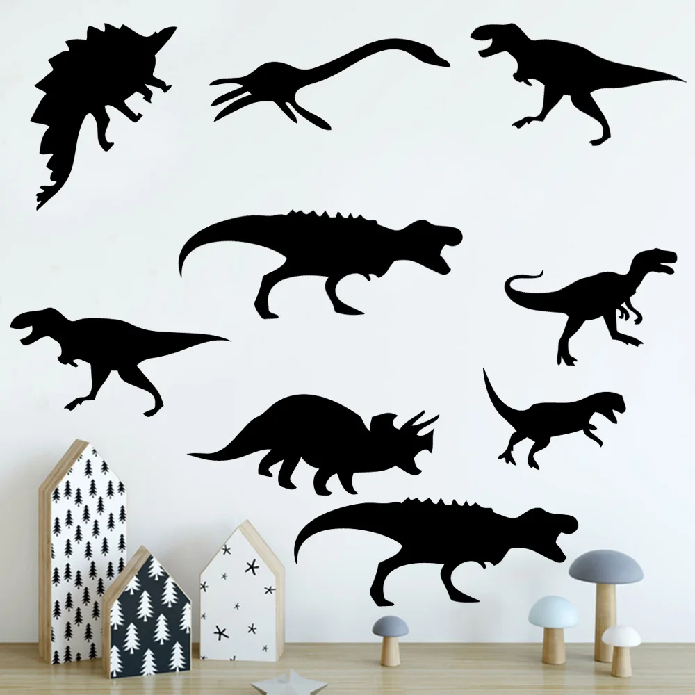Cartoon Style Dinosaur Nursery Wall Stickers Vinyl Art Decals