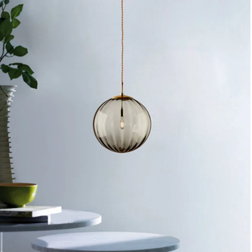 Nordic LED Glass Pendant Lights Lighting Modern Art Design Living Room Cafe Restaurant Indoor Decor Pendant Lamp Light Fixtures