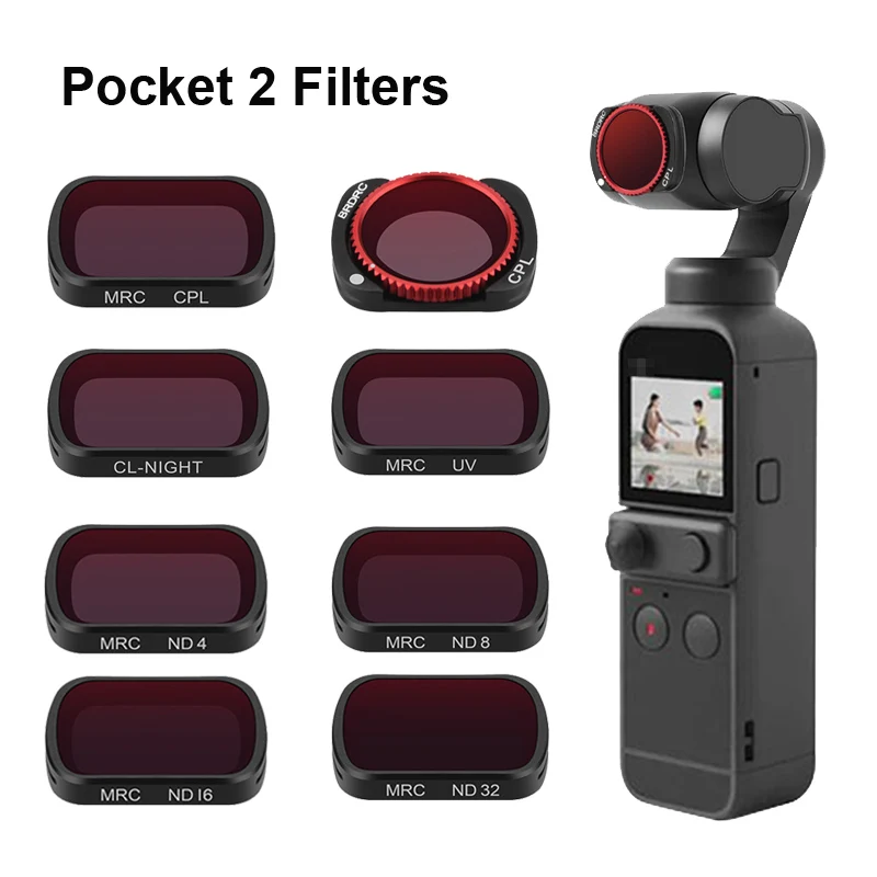 Фильтр UV CPL для камеры DJI Pocket 2 ND 4 8 16 32 природные ночные фильтры POCKET нейтральной