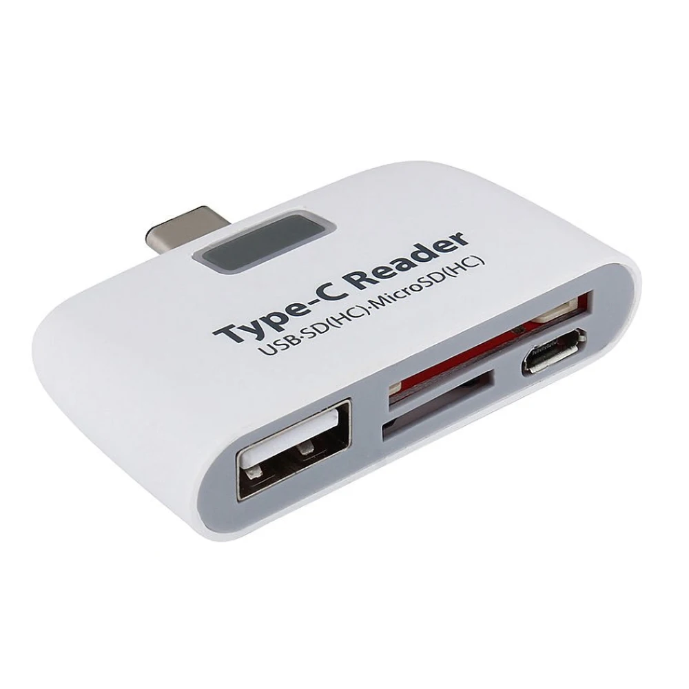 Kebidu 3 в 1 USB 3,1 type C OTG TF SD кардридер для Macbook Phone Tablet считыватели карт памяти адаптер