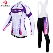 X-Tiger Женская Осенняя дышащая одежда для велоспорта/Одежда для горного велосипеда Ropa Ciclismo/Набор Джерси для велоспорта