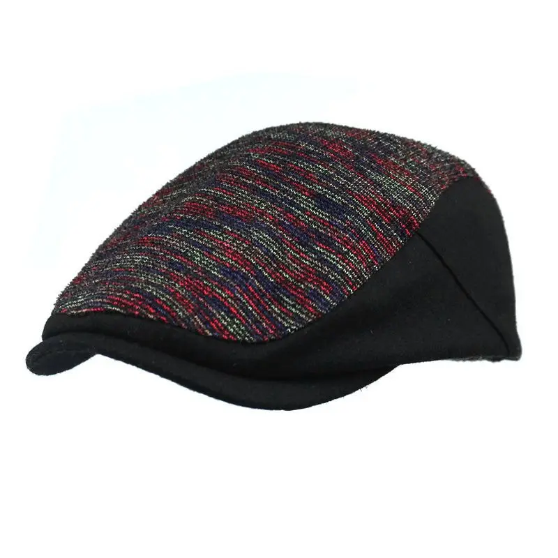 

Factory Currently Available Autumn And Winter Korean-style Fashion for Men And Universal Style Brim Hat Beret Flat Cap