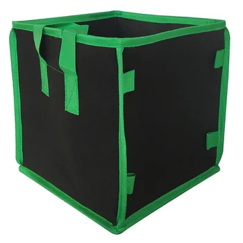 

Square Grow Bag Non-woven Fabric Thick with Handles for Indoor Outdoor Garden Planting P7Ding