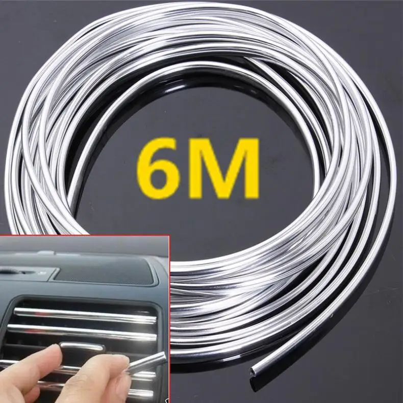

7mm 6 Meter Moulding Trim Strip Car Door Edge Scratch Guard Protector Strip Roll