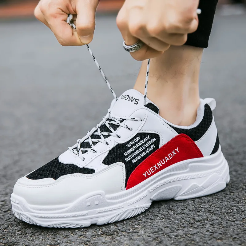 

Spring and autumn 2019 new men's casual shoes trend fashion wild lightweight comfortable wear non-slip white shoes