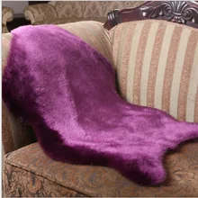 Коврик из искусственного меха и овчины, чехол для стула из искусственного флиса, мягкий домашний декор