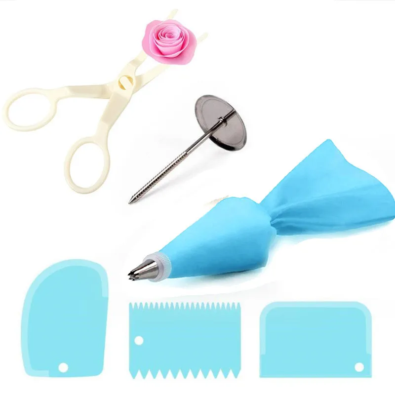 Transfer Cream Scraper Fondant Flower Lifter Flower Scissors Cake