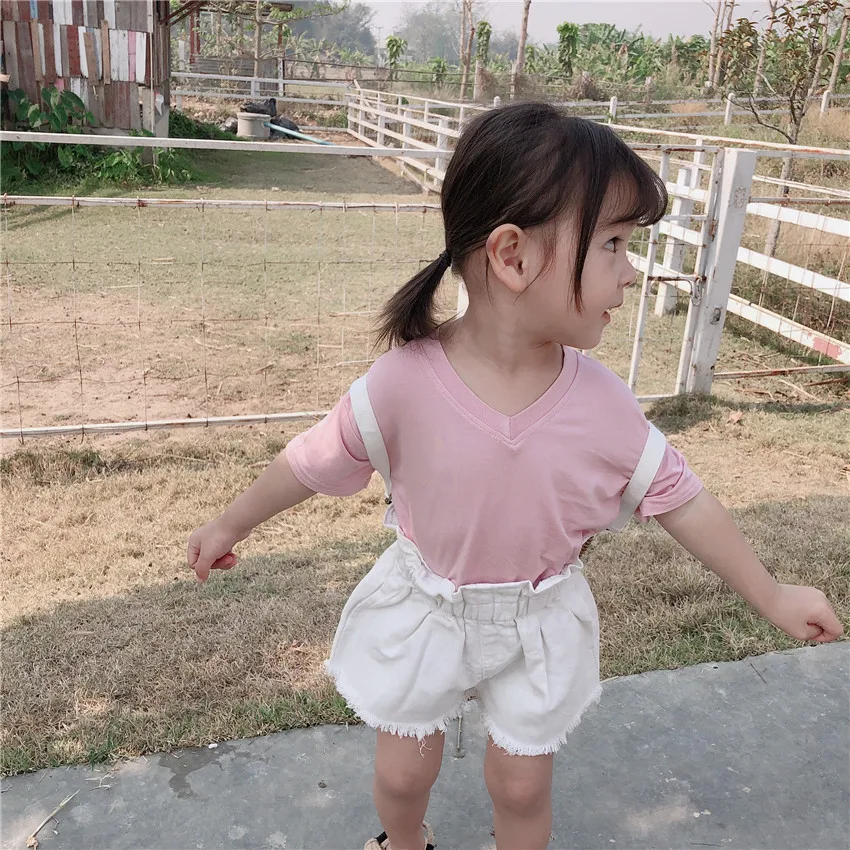 Small Big Brand Summer New Style Korean-style Childrenswear Girls Casual Bud Denim Shorts Fashion