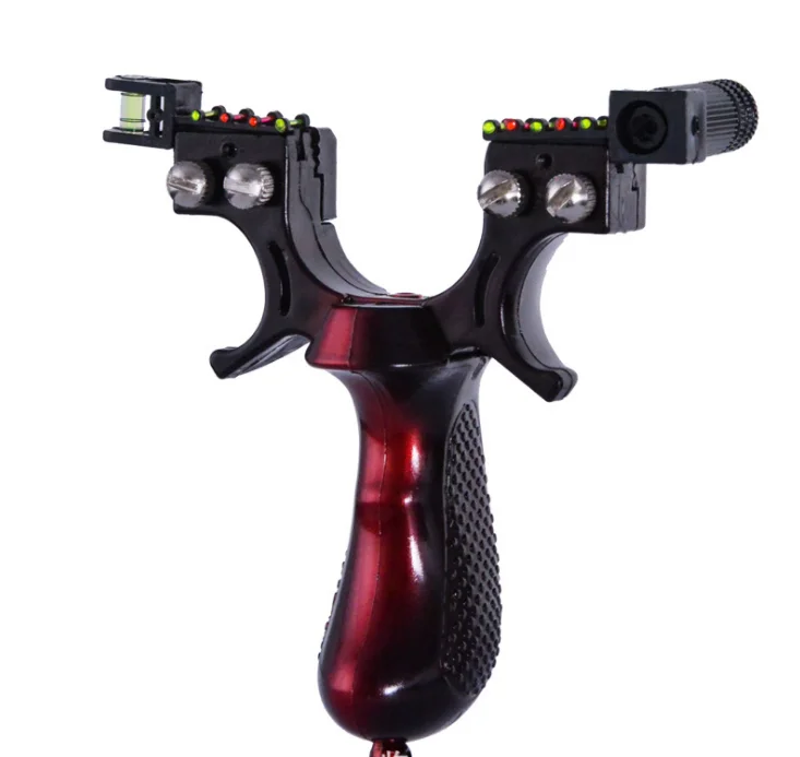 

Hunting Slingshot Catapult Archery Laser Aiming Slingbow Flat Rubber Band Traditional Huntingbow Shooting Target Outdoor Games