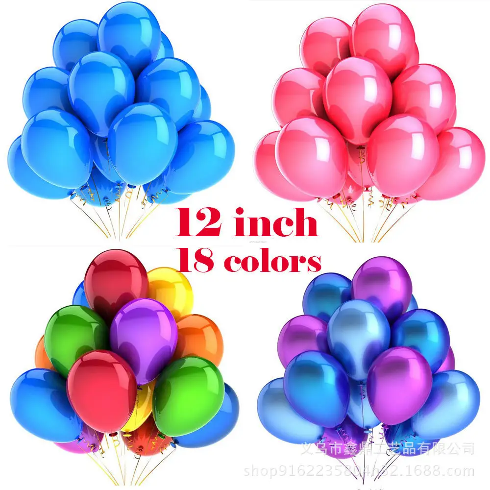 Лидер продаж круг резиновые воздушные шары 12-дюймовые жемчужные Цвет шарики серебристого шар цвета розового золота набор