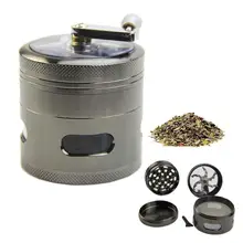 4 Слои ручка Табак Дробилка ручная мельница травяная специя Мясорубка 2," Диаметр