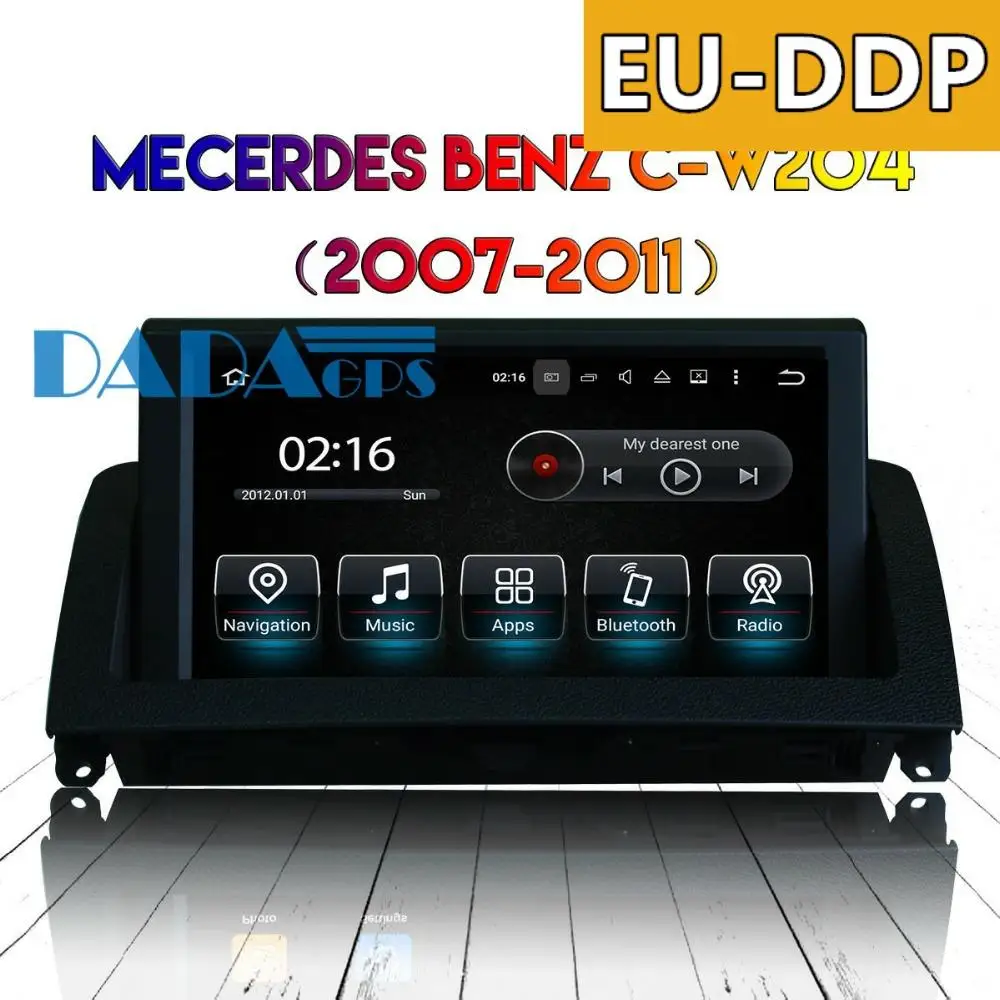 

Android 8.0 7.1 Car Radio DVD Player GPS Navigation For Mercedes-Benz C klasse w204 2007-2011 Car Stereo Headunit Multimedia Map