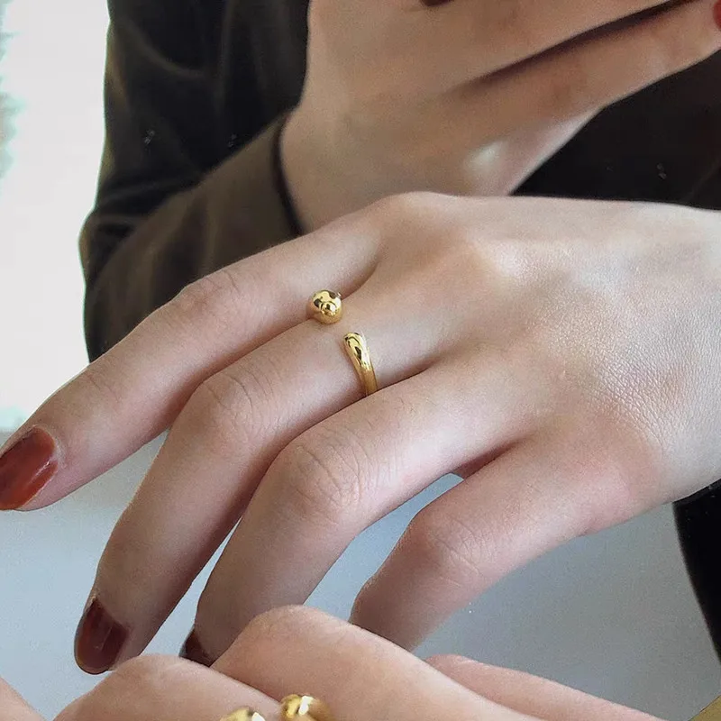 18K Gold Plated Adjustable Ring Image 5