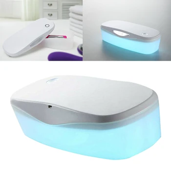 

Portable Manicure Sterilizer Box Nail Tools Rechargeable Disinfection Makeup Led UV Light Salon Cosmetic Brush Cleaning Tweezers