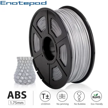 

Enotepad ABS 3D Printer Filament 1.75mm ABS Filament 1kg 2.2lbs Spool Plastics Welding Rod with Delicate Packing