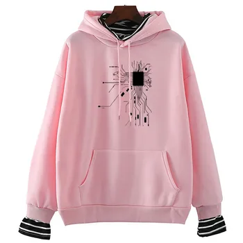 

Broken Ic Aesthetic Tumblr Print Sweatshirt Gothic Hip Hop Pullover Women Plus Size Casual Tops Oversized Clothes