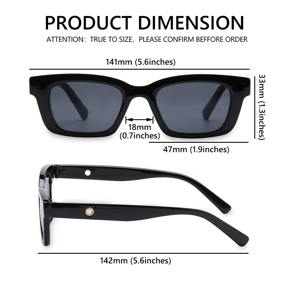 Travel Rectangle Sunglasses Outdoor Hiking for Women Retro Driving Glasses 90s Vintage Narrow Square Frame UV400 Protection women sunglasses