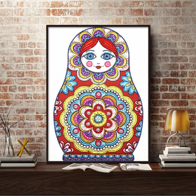 Doll 5D Special Shaped Diamond Painting Embroidery Needlework Rhinestone Crystal Cross Crafts Stitch Kit DIY Q6PE