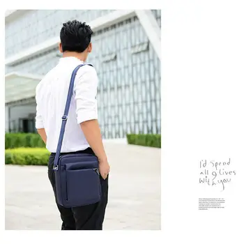 

Mens Travel Utility Bags Oxford Shoulder Man Bag Holster Man Business Briefcase Genuine Leather Handbag Shoulder Bag