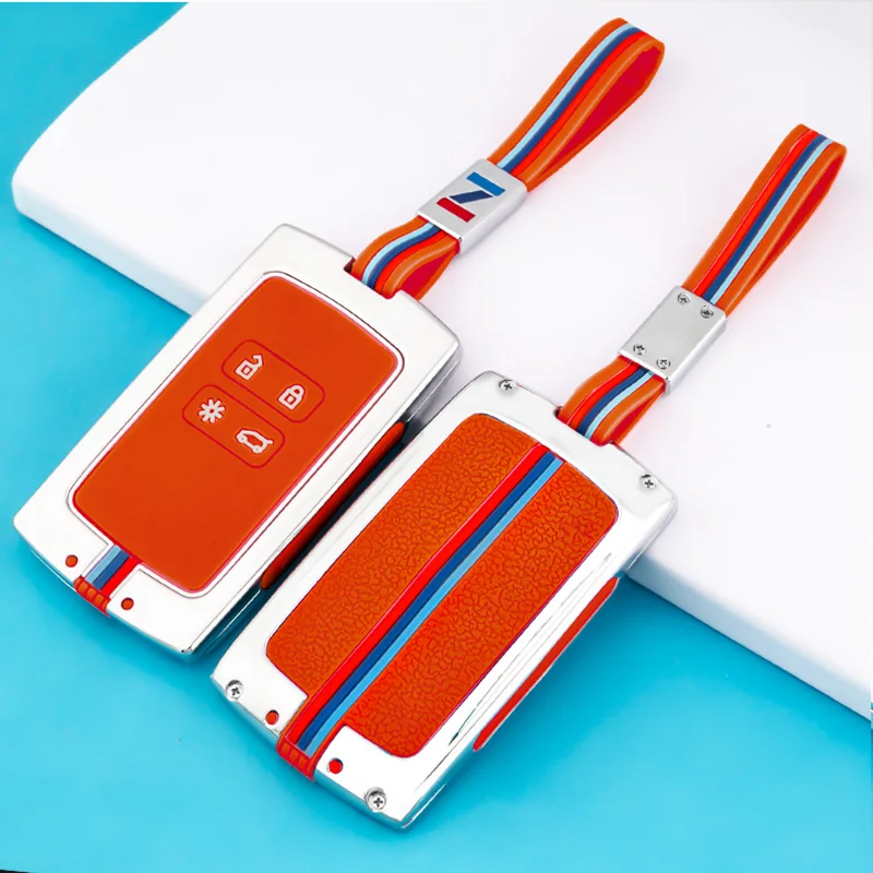 Copertura chiave dell'automobile in lega di zinco per la catena della cassa chiave della copertura chiave del Silicone di Renault per Renault Kadjar Megane Koleos QM5 QM6 2016 2018 Cap149 13 Copertura chiave dell'automobile in lega di zinco per la catena della cassa chiave della copertura chiave del Silicone di Renault per Renault Kadjar Megane Koleos QM5 QM6 2016 2018 Cap149 - H74cff5ed77cc4f6b8e8dfd7e5430b6407