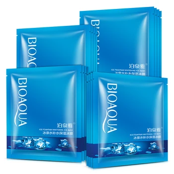 

10Pcs Ice fountain brighten hydrating facial mask for face continuous moisturizing tender skin Sleeping Mask skin care