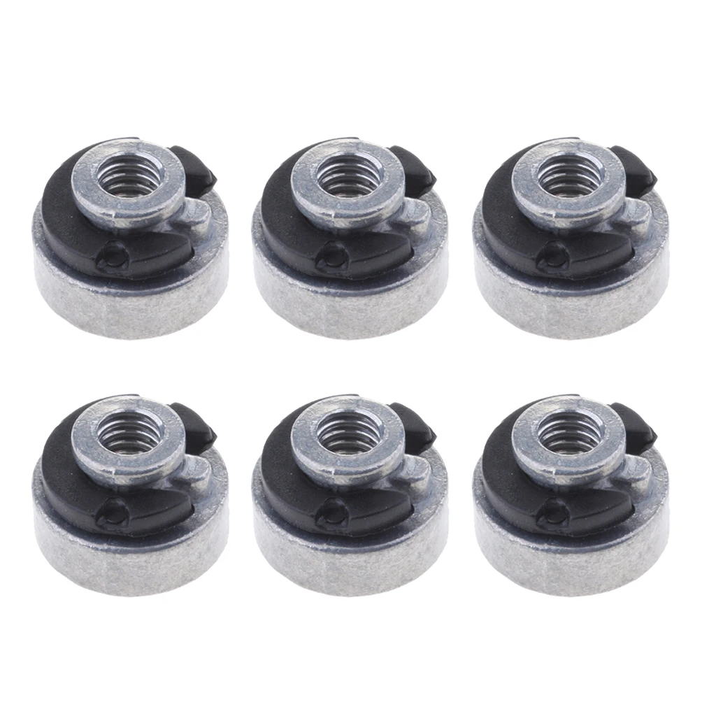 6pcs Seat Nut for Harley Sportster Street Bob Softail 1996-2017