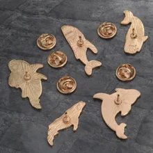 Европейский и американский лидер продаж, аксессуары, брошь, дельфин, Кит, модельный ковбойский значок, универсальная брошь на воротник, сумка