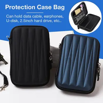 

2.5 Inch Protective Bag Portable Hard Drive Box Case For External Hard Drives For USB Cable Charger Power Bank Earphone Case