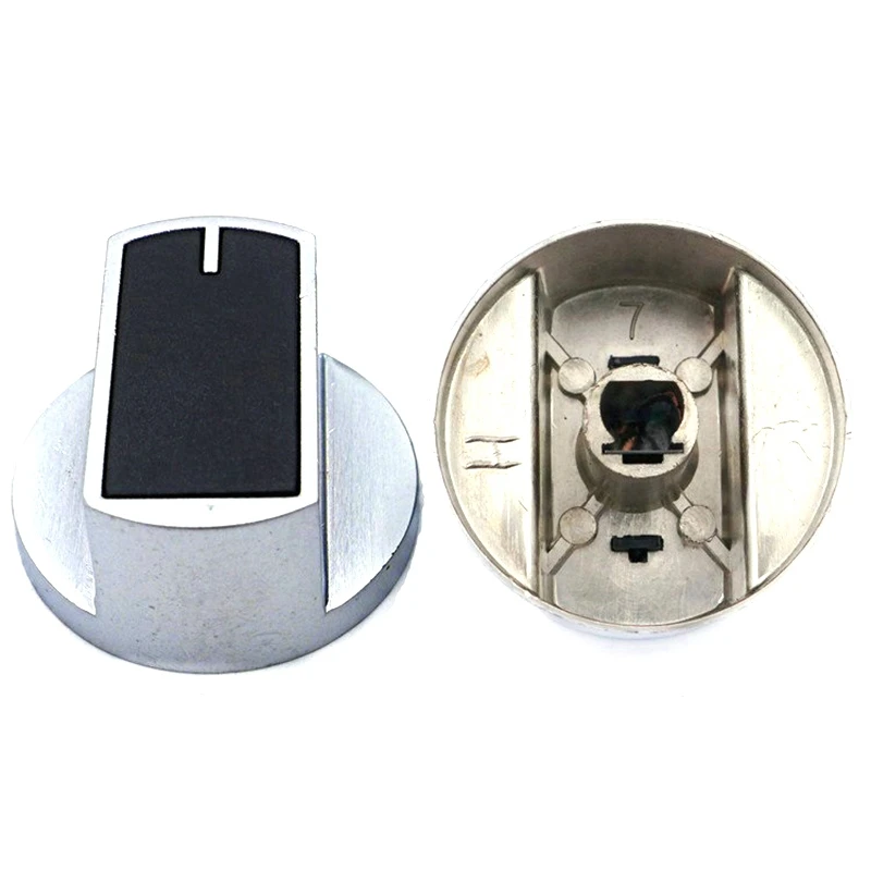 

Gas Stove Knob Easy Install Metal Smooth Round Handle Universal Sturdy Control Kitchen Rotary Switch Replacement