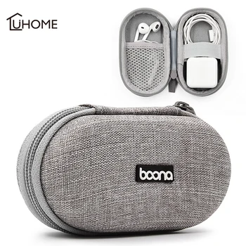 

Mini Headphone Case Portable U Disk Storage Box Earphone Earbuds Box Storage for Memory Card Headset USB Cable Charger Organizer