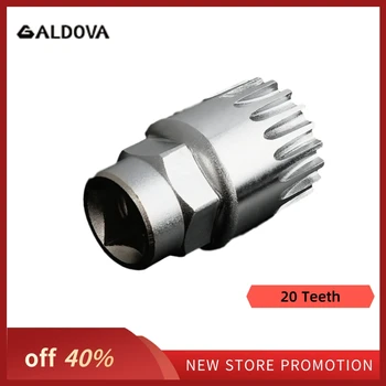 

Bicycle Bottom Bracket Puller 20 Teeth Bike Tools Sleeve Square Hole Center Shaft Removal Installation Maintenance Tool